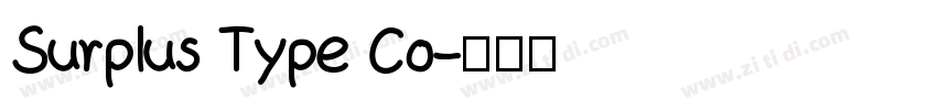 Surplus Type Co字体转换